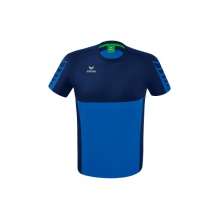 Erima Sport-Tshirt Six Wings (100% Polyester, schnelltrocknend, angenehmes Tragegefühl) royalblau/navyblau Jungen